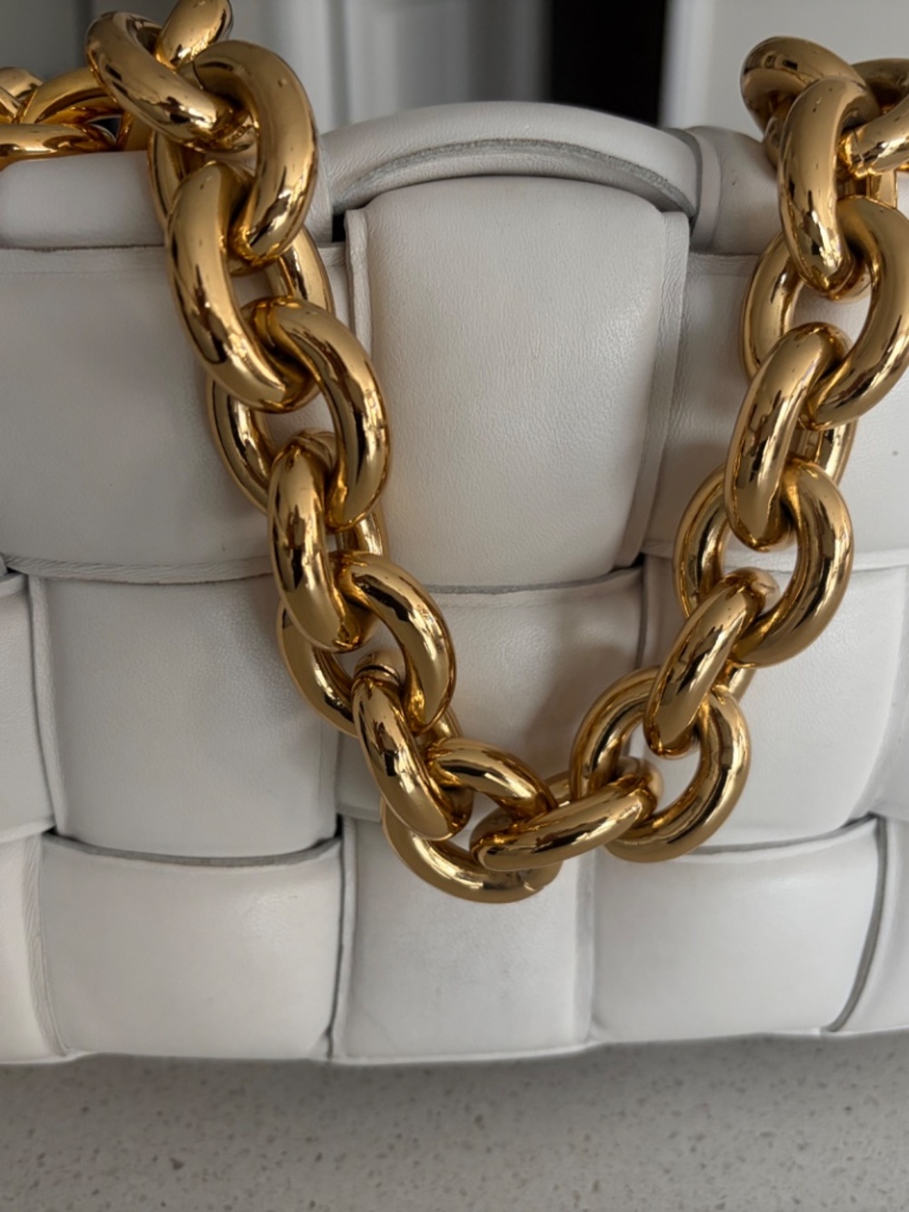 Bottega Venetta Cassette Crossbody Chain Bag